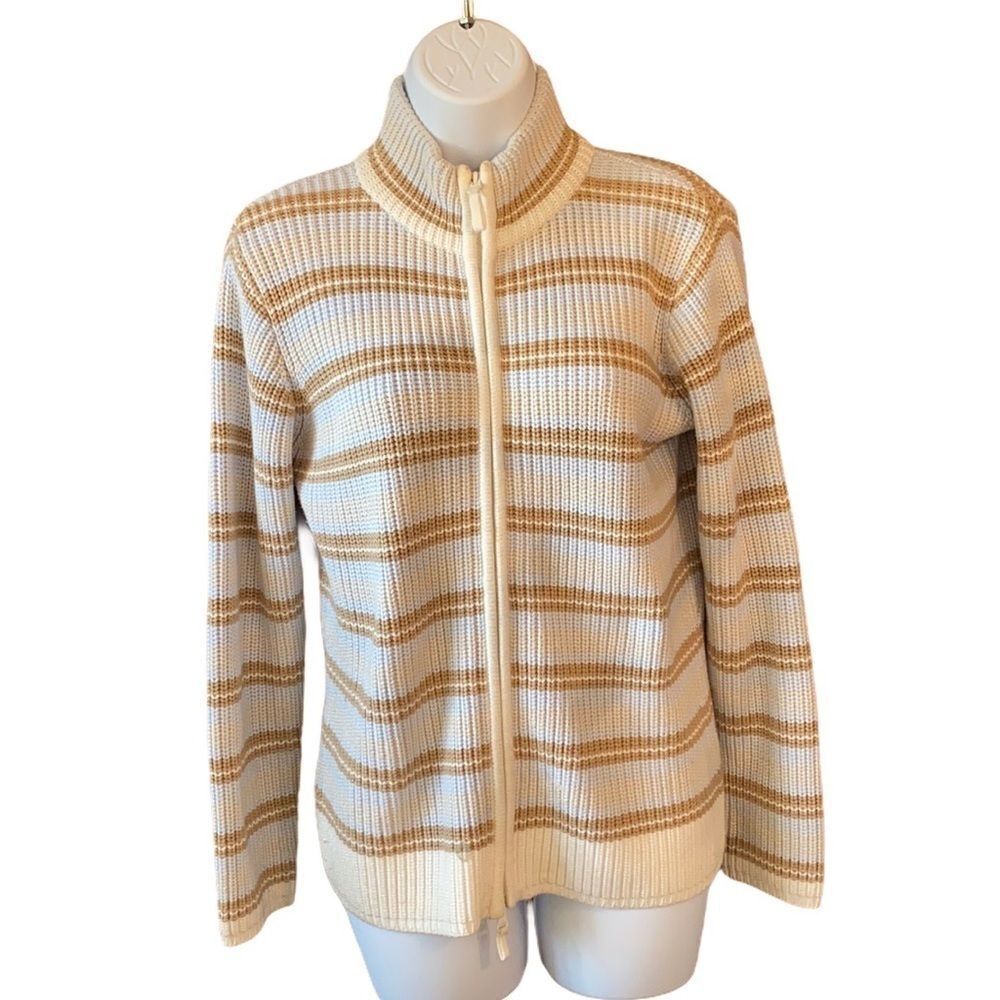 Olsen Europe Knit Heavy Knit Sweater Zip Up